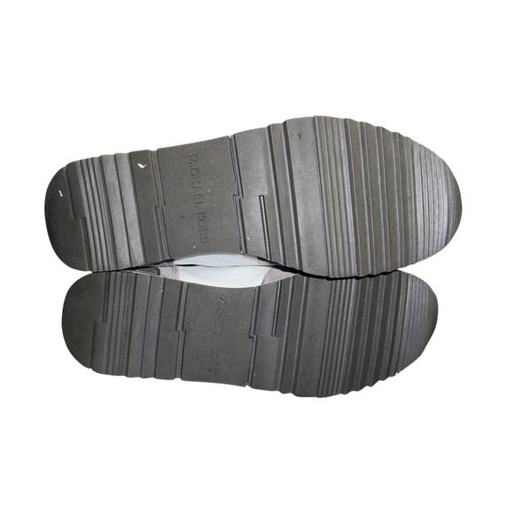 Michael Michael Kors Allie Trainer Sneakers Gray Suede Silver Metallic Size 9 - Picture 5 of 8